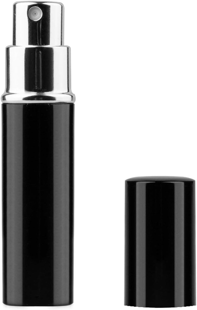 TRIXES Aftershave Atomiser 5Ml Travel Perfume Easy Fill Spray Bottle Black image number 2