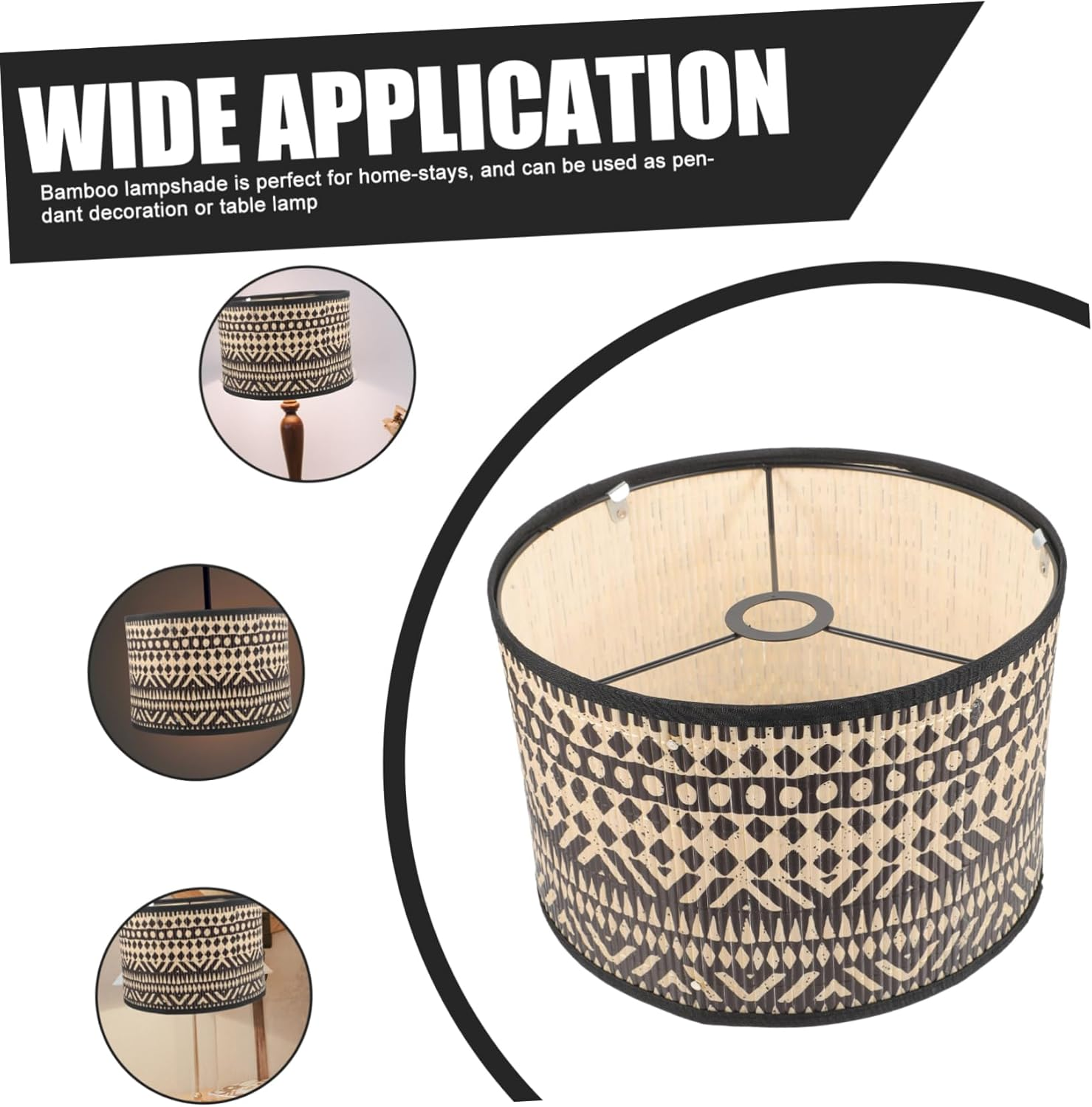 Pendant Lamp Shade Hanging Lamp Shades Barrel Lamp Shades Modern Lamp Shade Pendant Light Shades Only Bamboo Lamp Shade Lamp Replacement Parts Woven Lamp Shade Lamp Shades/605 image number 4