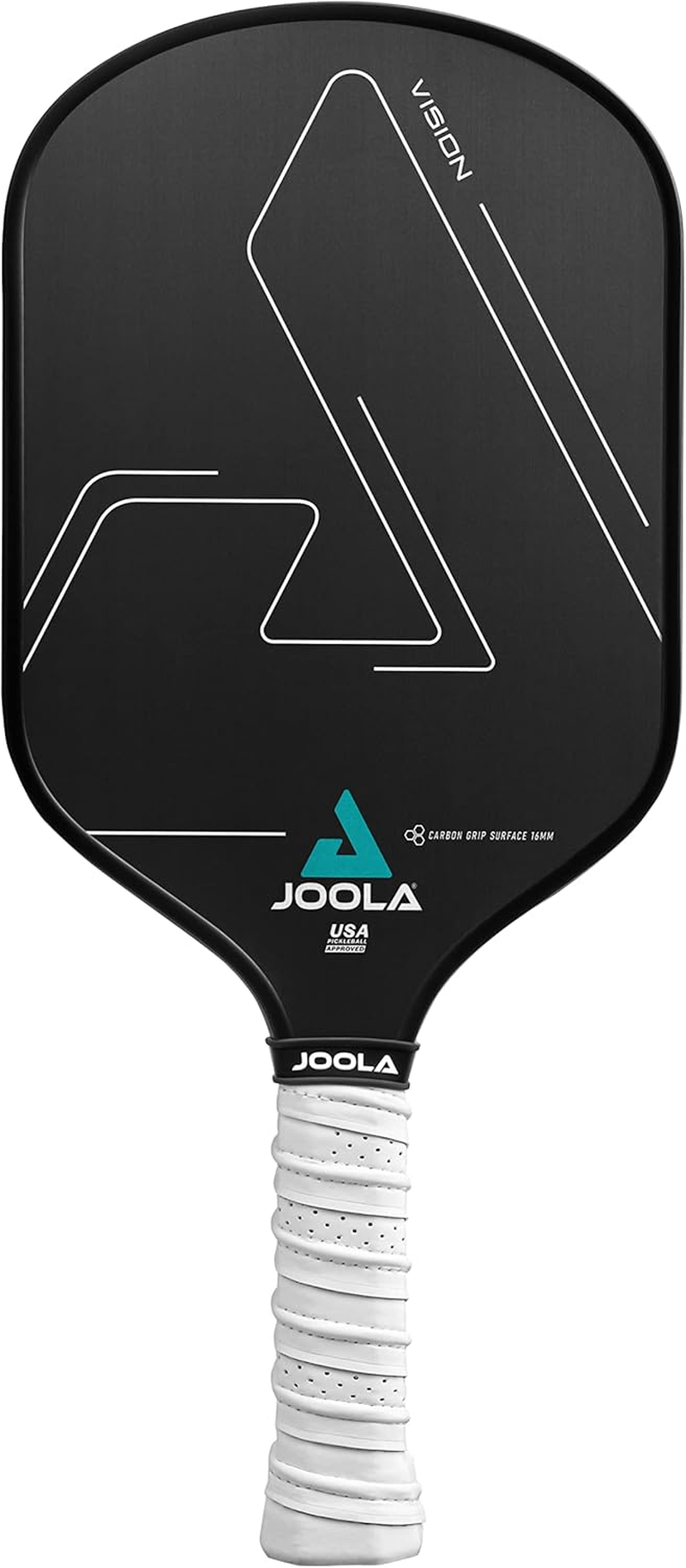 JOOLA Pickleball Paddle - Vision or Radius Shape Design - Maximum Spin & Control, with Added Power - Carbon Fiber Pickleball Paddle - Honeycomb Polypropylene Core - USAPA Approved