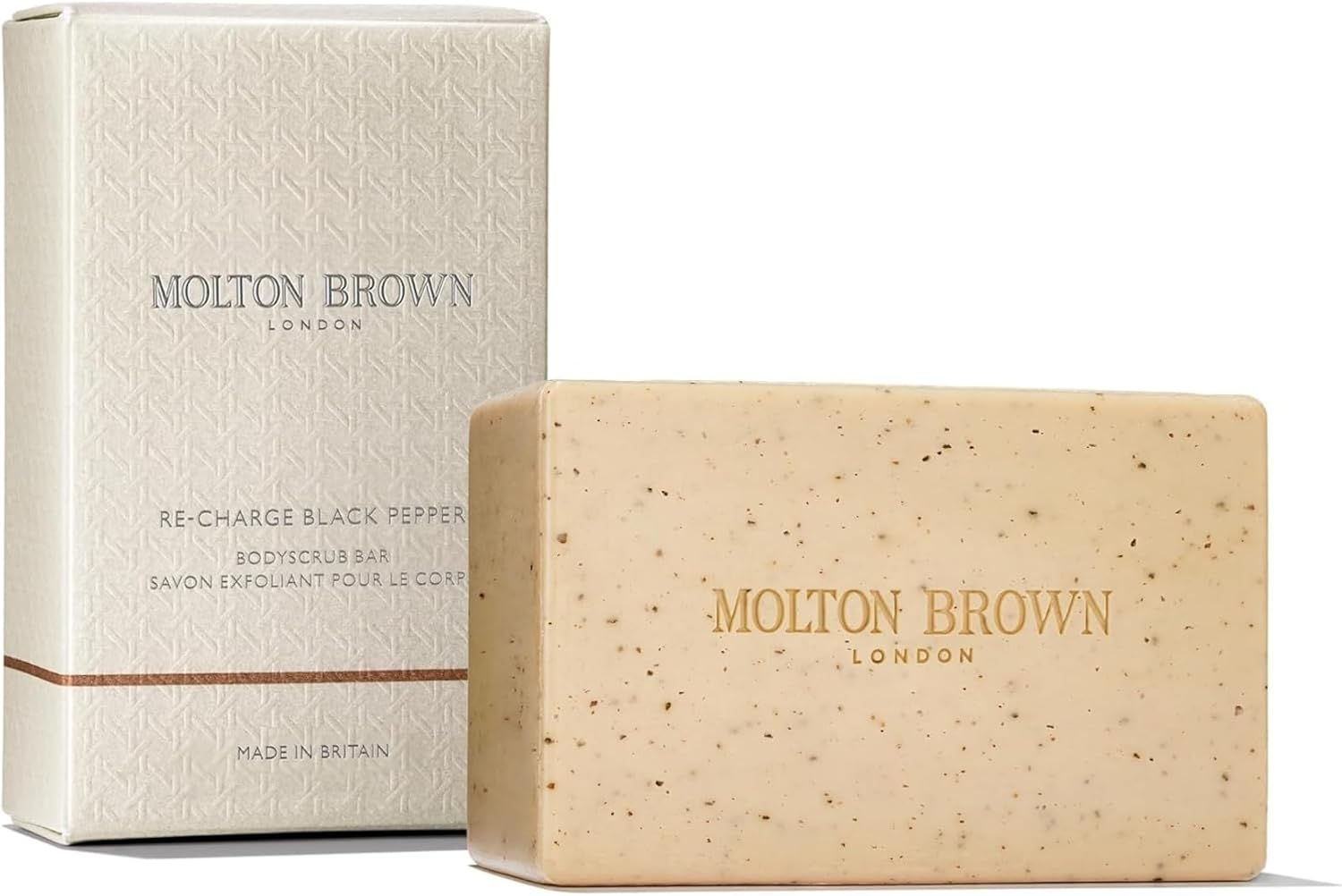 Molton Brown Re-Charge Black Pepper Solid Body Scrub Soap image number 3
