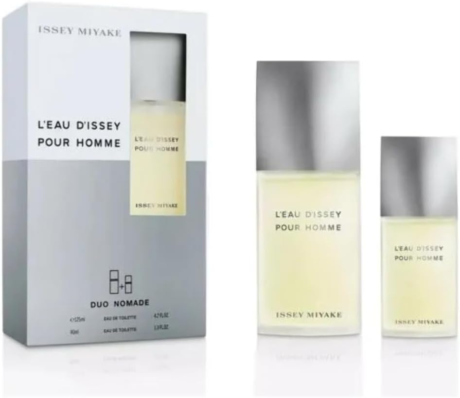 Issey Miyake Leau Dissey Pour Homme by Issey Miyake for Men - 2 Pc Gift Set EDT Spray 165Ml