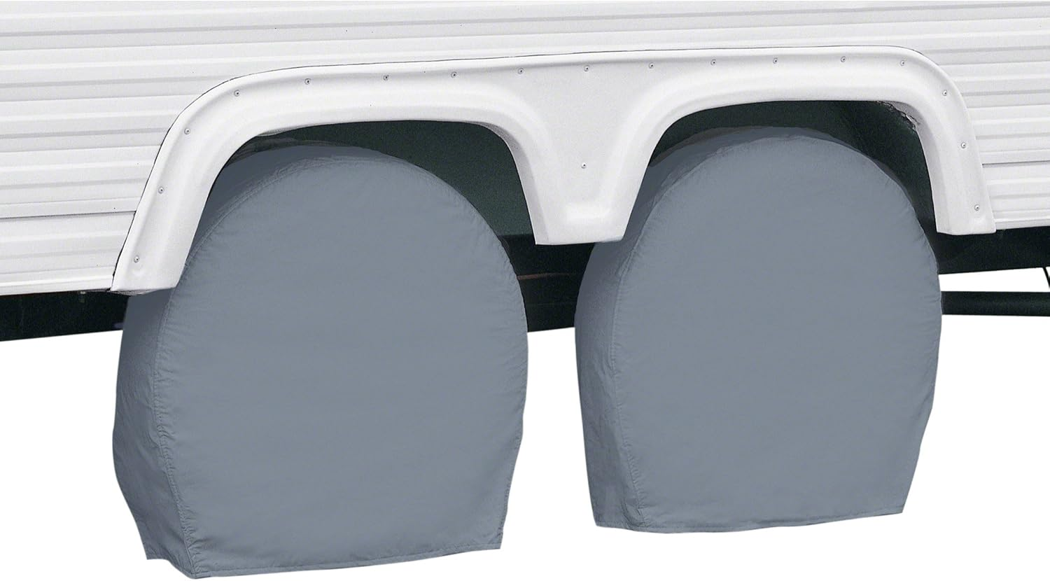 Classic Accessories 80-098-301001-00 RV Wheel Cover, Pair, Grey, 19" - 22" Tire Diameter