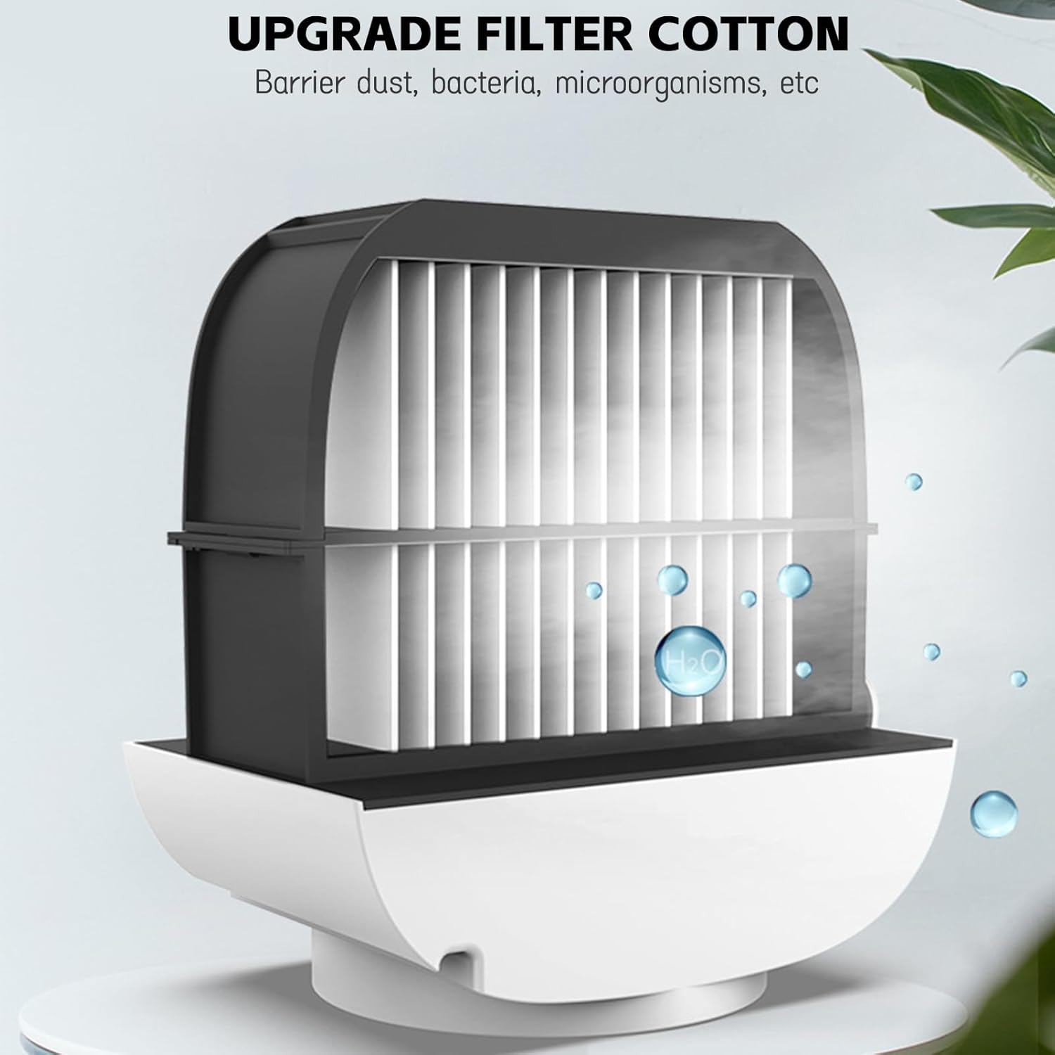 Annuoyi Portable Air Cooler | Multi-Speed Portable Fan | Quiet Cooling Technology | Ideal for Home Office & Travel Use image number 1