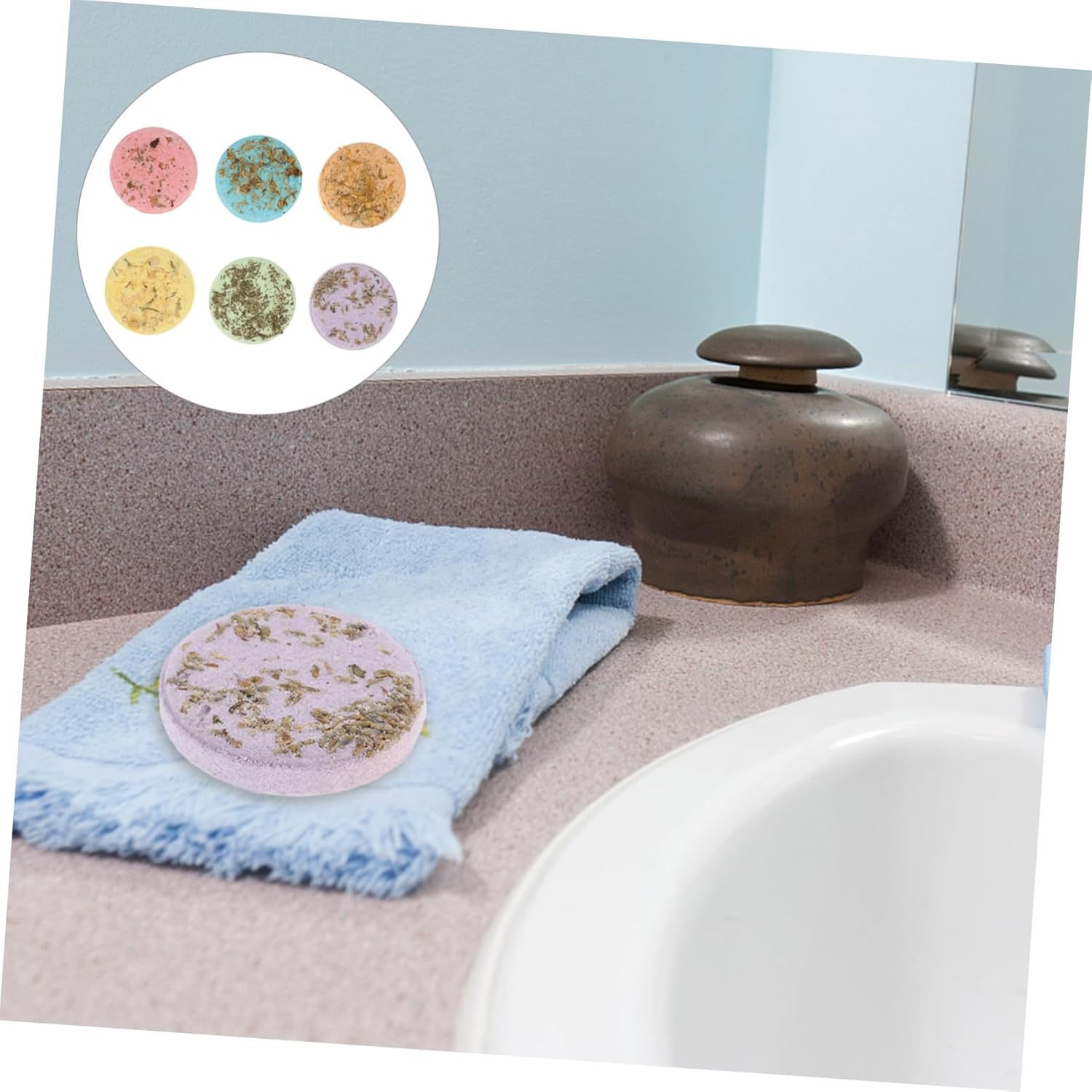 WOONEKY 6 Pack Aromatherapy Sheets Shower for Softening Nourishing Skin image number 3