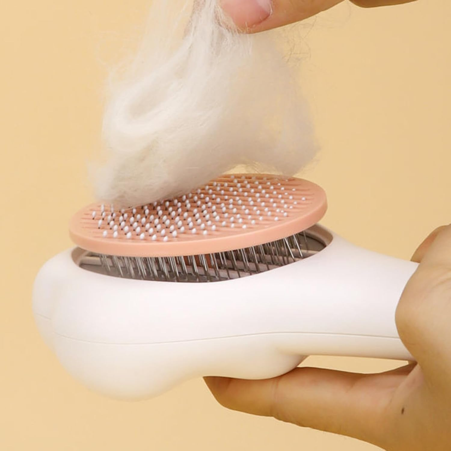 Esenlong Cat Fur Brush, Self Cleaning Slicker Brushes, Removes Loose Undercoat, Pet Deshedding Massage Tool for Cats and Dogs image number 4