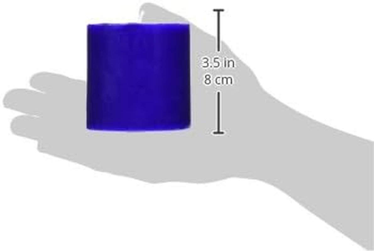 Zest Candle Pillar Candle, 3 by 3-Inch, Blue image number 2