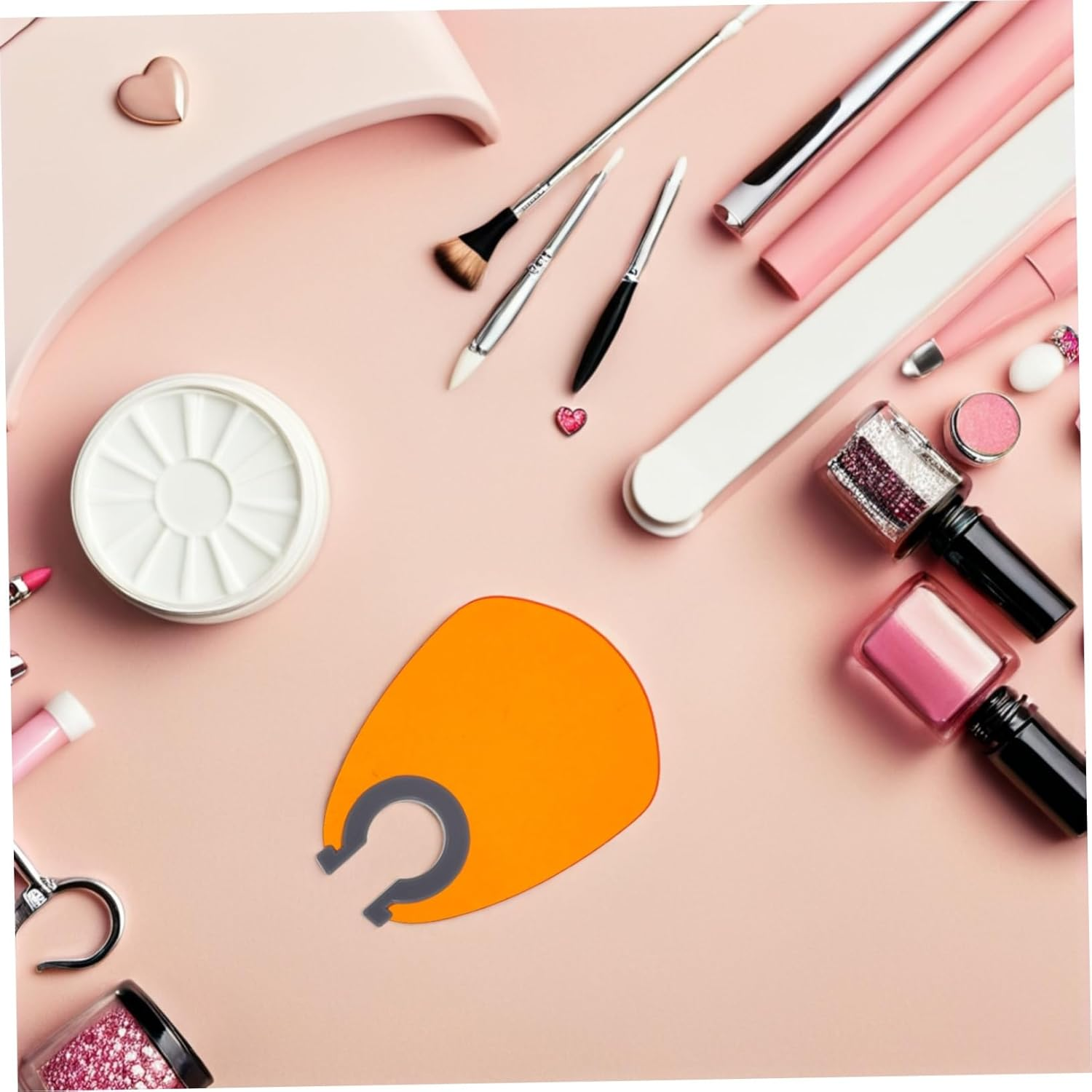 WOFASHPURET 2Pcs Fan Shaped Nail Lamp UV Protective Shield Blue Light Blocking Covers Lightweight Nail Lamp Safety Accessories for Salon and Home Use image number 4