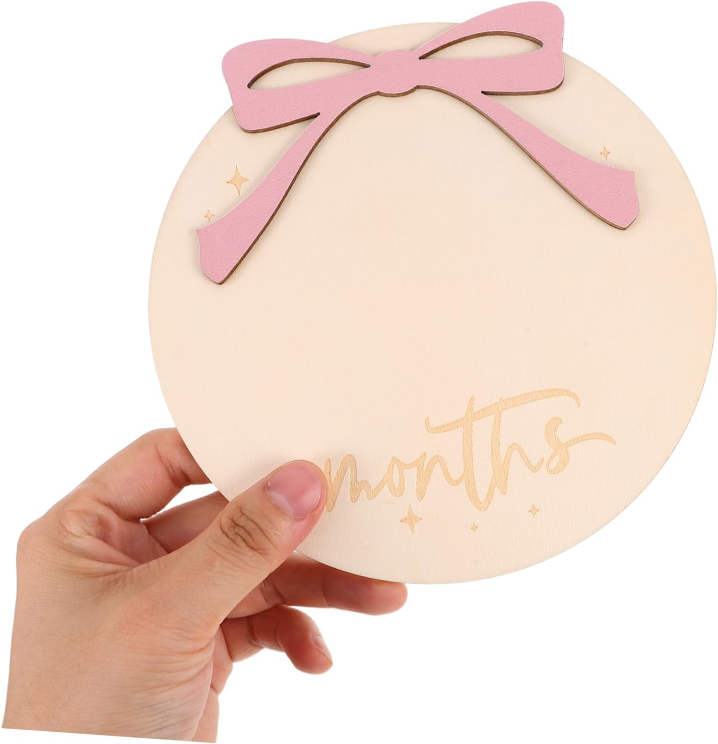 Newborn Calendar Milestone Signs Monthly Wooden Birth Announcement Props for Boy Girl Photoshoots Growth Documentation image number 6