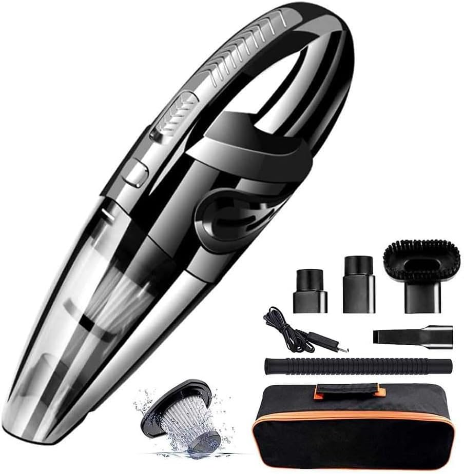 Cordless Car Vacuum Cleaner, 4500Pa Strong Suction Power, Suitable for Car, Pet Hair and Home Cleaning. （Black） image number 5