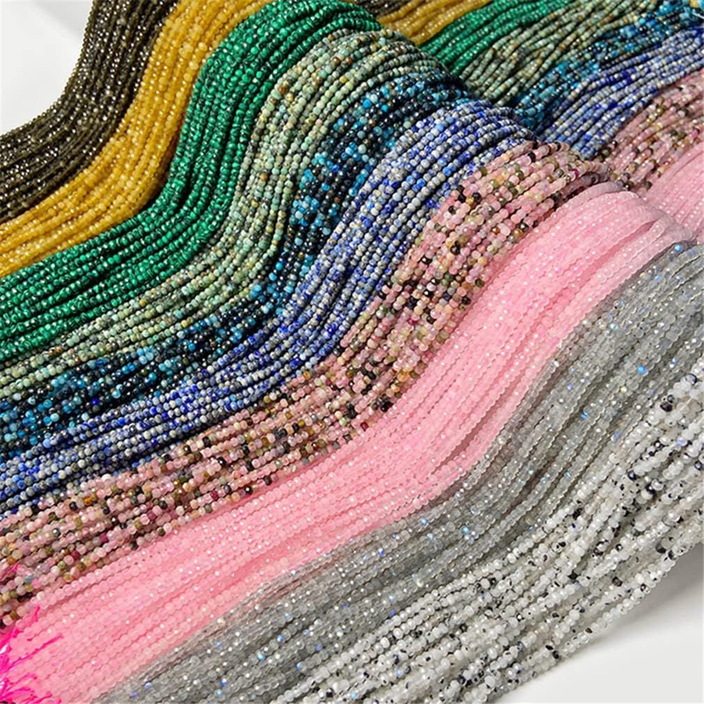 Natural Amethyst Beads Loose Faceted Spacer Beads for Jewelry Making DIY Accessories