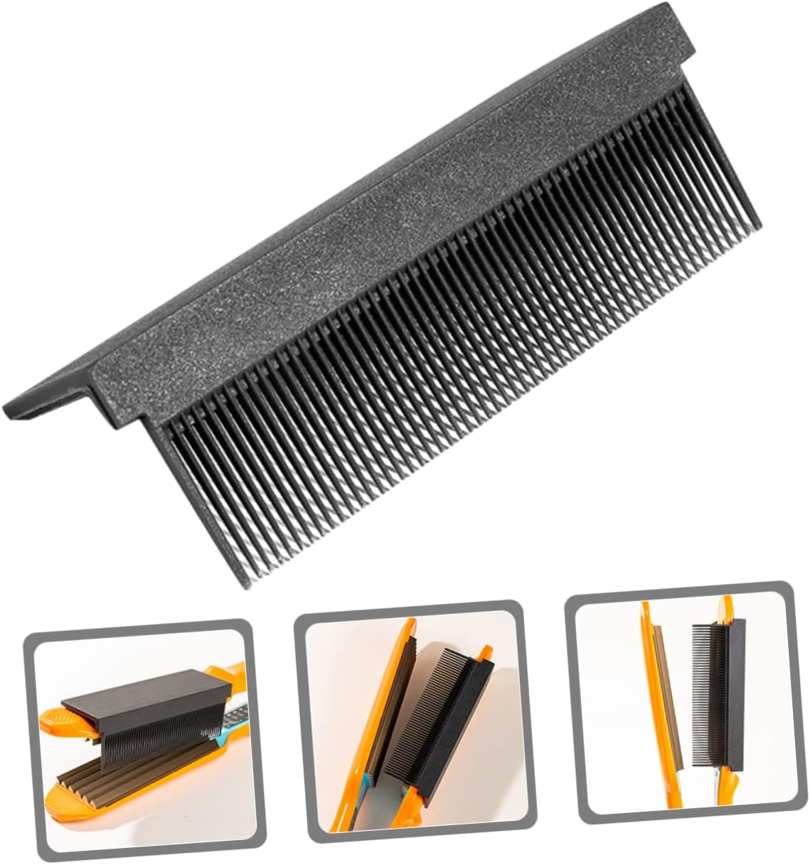 Electric Hair Straightener Comb 2Pcs Portable Heated Straightening Hot Brush Attachments for Home Use Hair Styling Tools image number 2