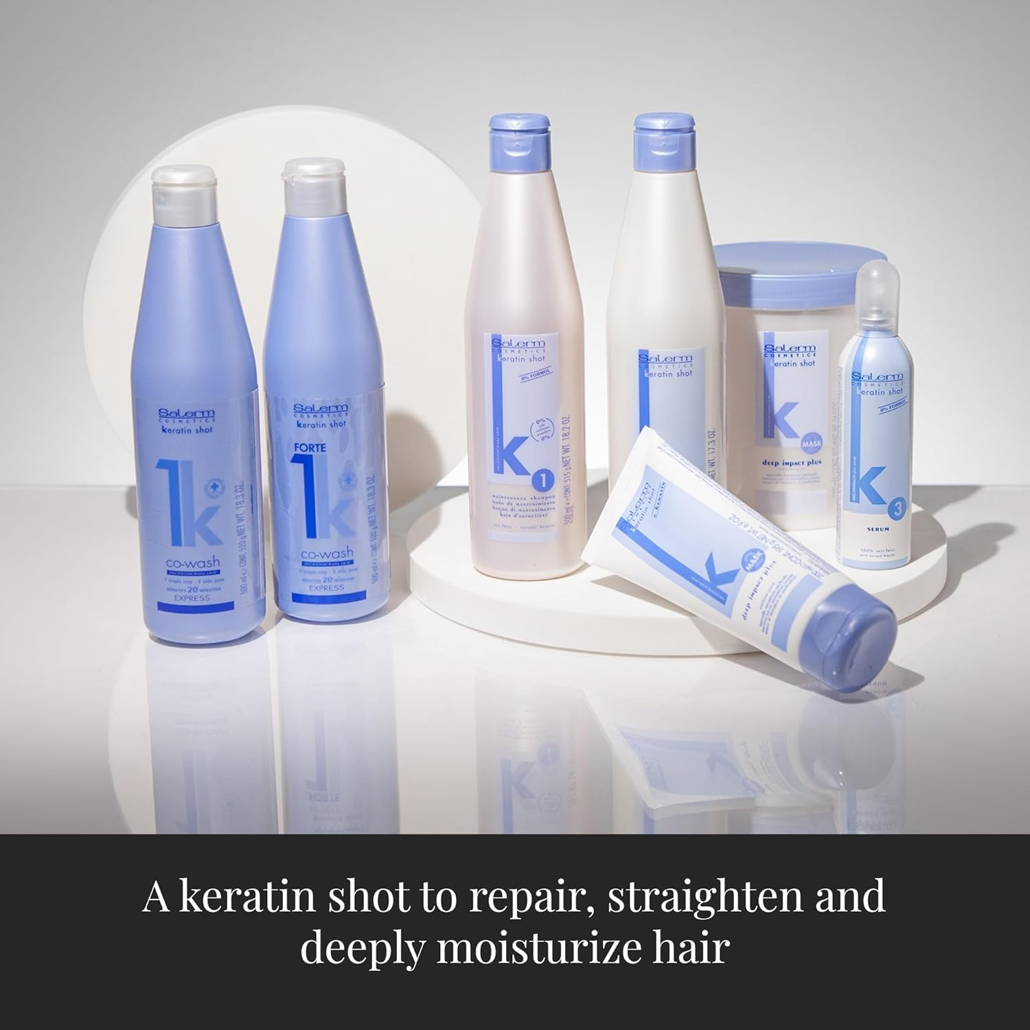 SALERM - Hydrating Hair Mask - Deep Impact plus - 200 Ml - Deep Hair Hydration - for Use after Keratin Shot + Keramix Treatment - Smooth and Straight Hair image number 6