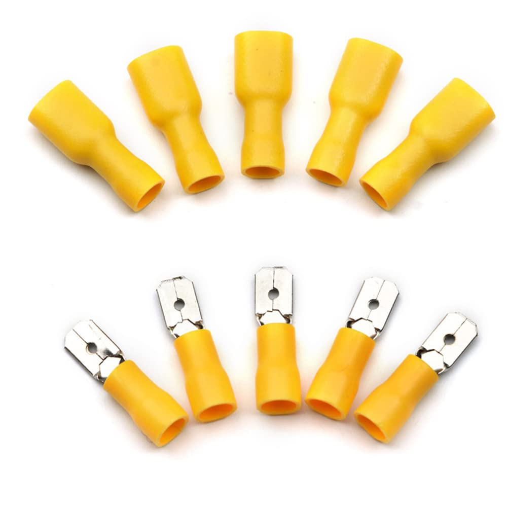100Pcs Assorted Electrical Wire Connector Insulated Spade Crimp Terminals Set AU image number 4