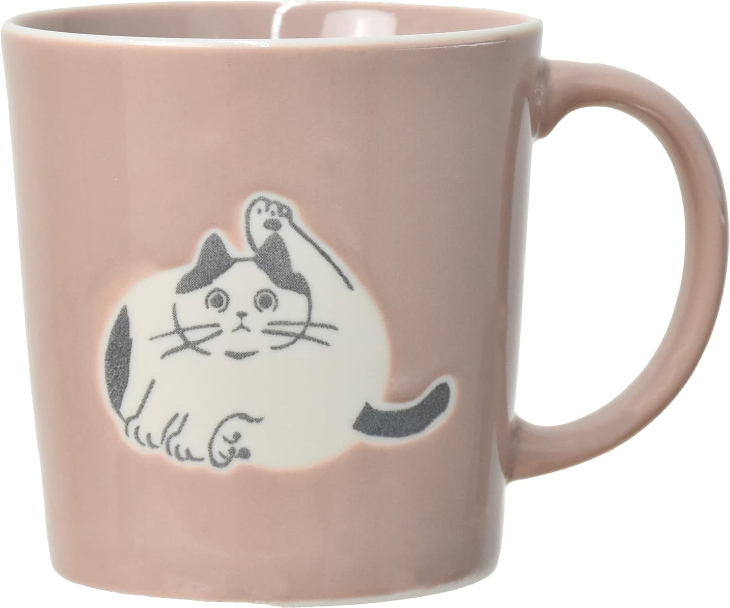 Ippinsha 60271 NECOTO Mug, 10.1 Fl Oz (300 Ml), Pink