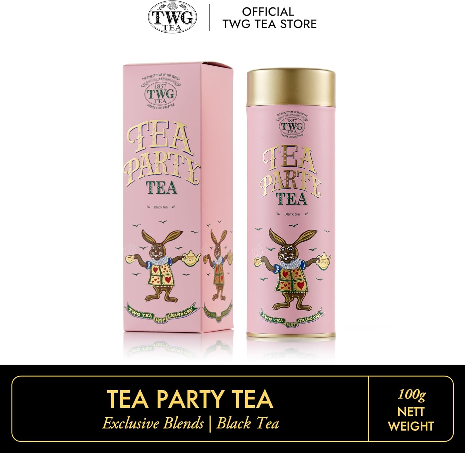 TWG Tea | Tea Party Tea | Black Tea | Marigold & Tropical Fruits | Haute Couture Tin, 100G | Gift Set image number 5