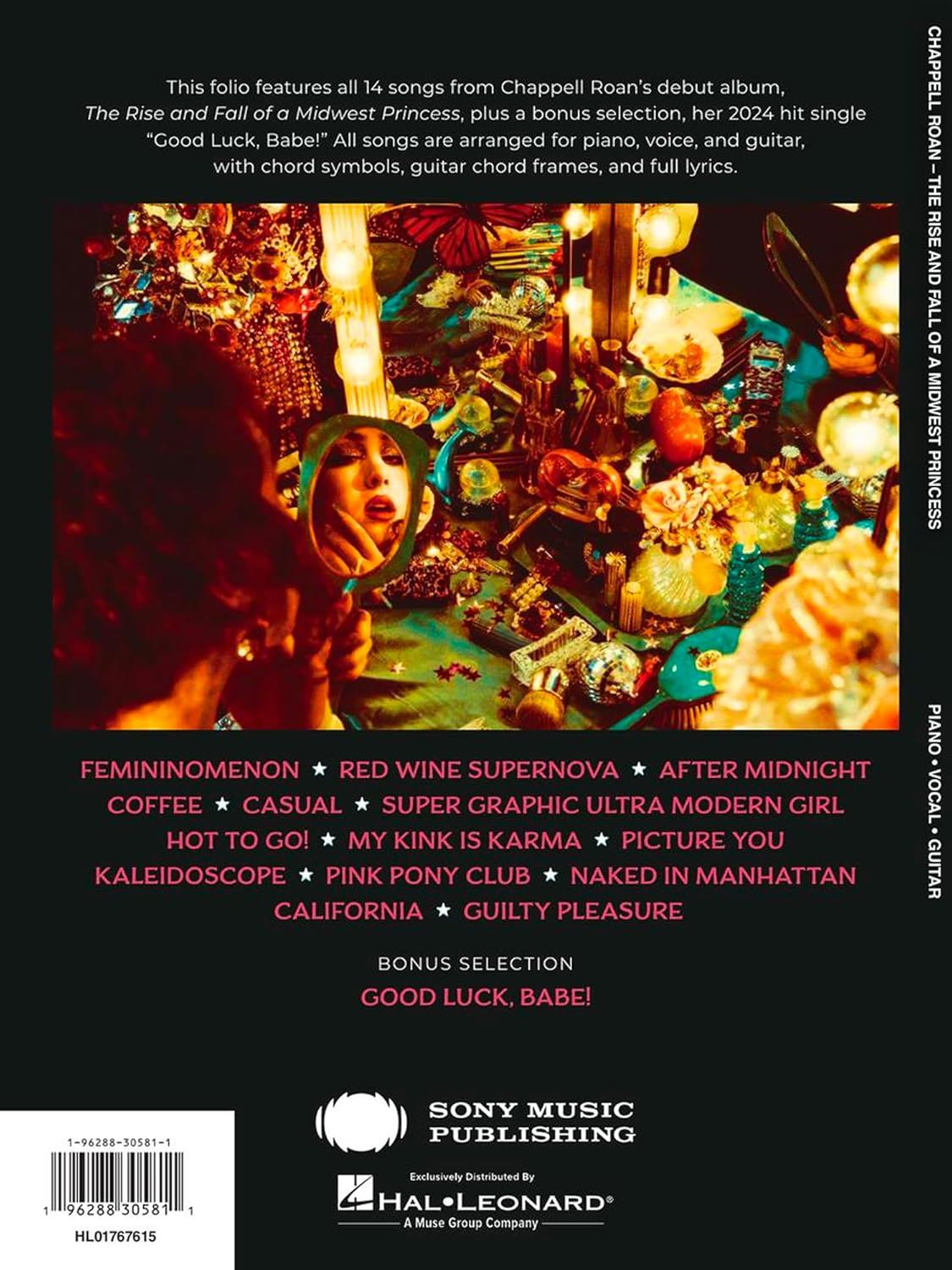 Chappell Roan - the Rise & Fall of a Midwest Princess: Piano/Vocal/Guitar Songbook: the Rise and Fall of a Midwest Princess