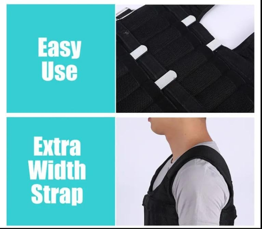 Hoplite Sports Adjustable Weighted Vest for Men & Women &ndash; Fitness Weighted Vest for Running Crossfit Strength Training & Cardio &ndash; Breathable Weighted Vest for Exercise &ndash; No Weights Included image number 3