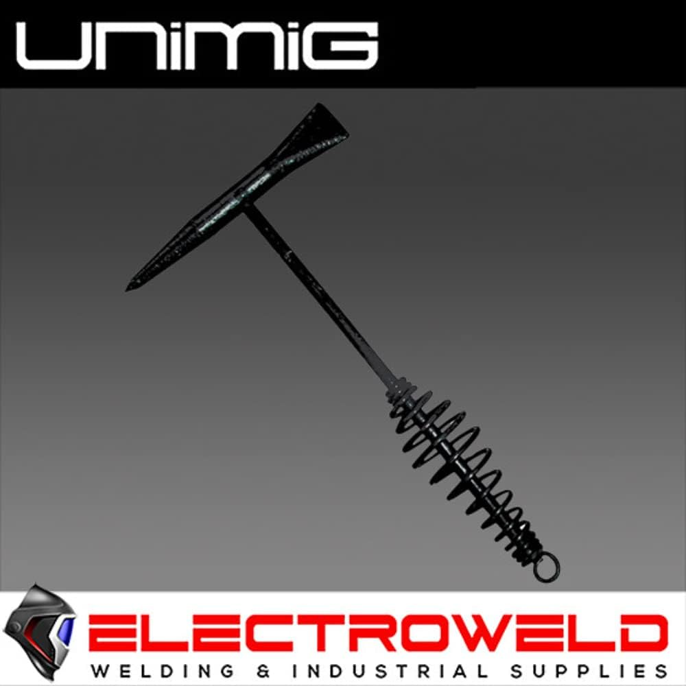 UNIMIG Chipping Hammer, Welding Spring Steel Handle, Slag Spatter Removal UMCH-HD image number 1