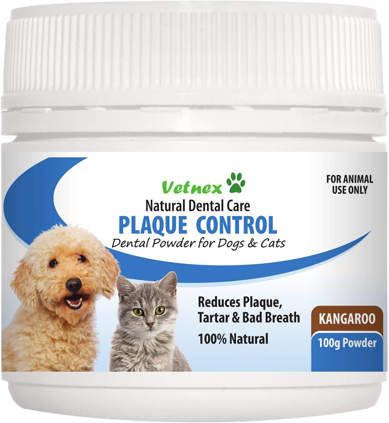 Vetnex Plaque Control Dental Powder (Kangaroo) for Dogs & Cats 100G image number 2