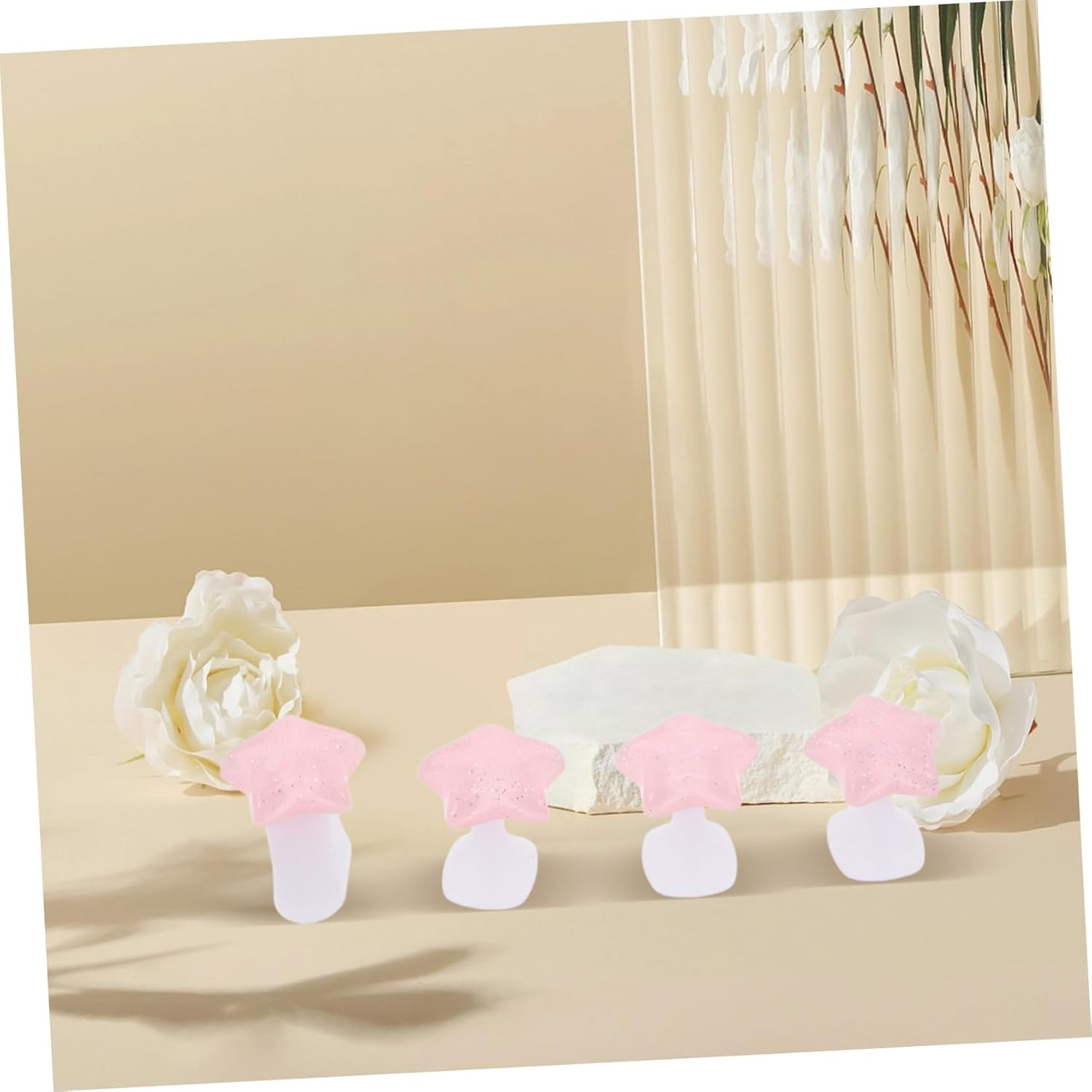 HONMEET 3 Sets Silicone Toe Separators for Women Soft Flexible Pedicure Toe Spacers with Rabbit Sunflower Star Patterns and Easy Nail Painting image number 3