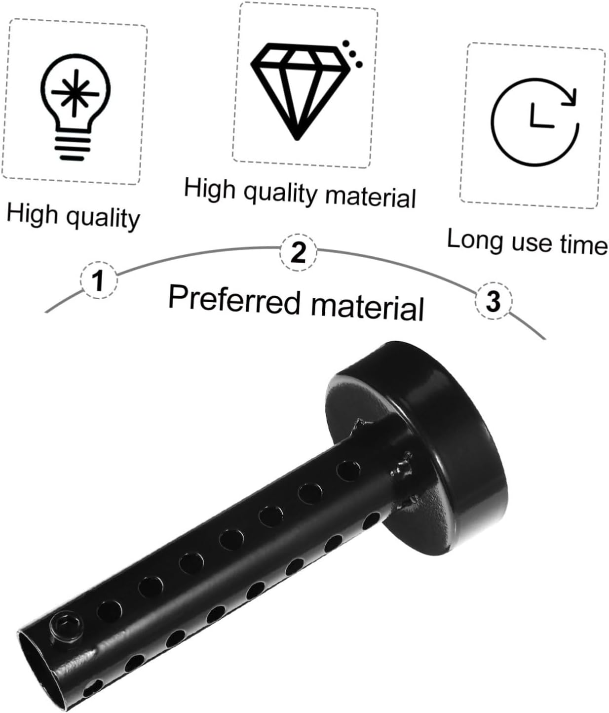 Gatuida Motorcycle Motorbike Exhaust Accessory Exhaust Can Insert Baffle Easy Install Adjustable Mounting Clips Noise Reduction Insulation Board image number 2
