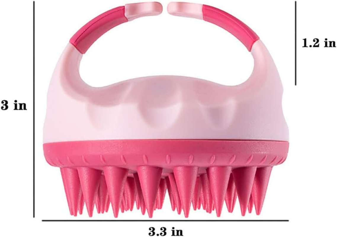 Heatunk Shower Scalp Massager Shampoo Brush: Hair Growth, Dandruff Removal, Stress Relief - Soft Silicone Bristles, Perfect for Thick Curly Hair - Abs+Tpe+Silica Gel Construction