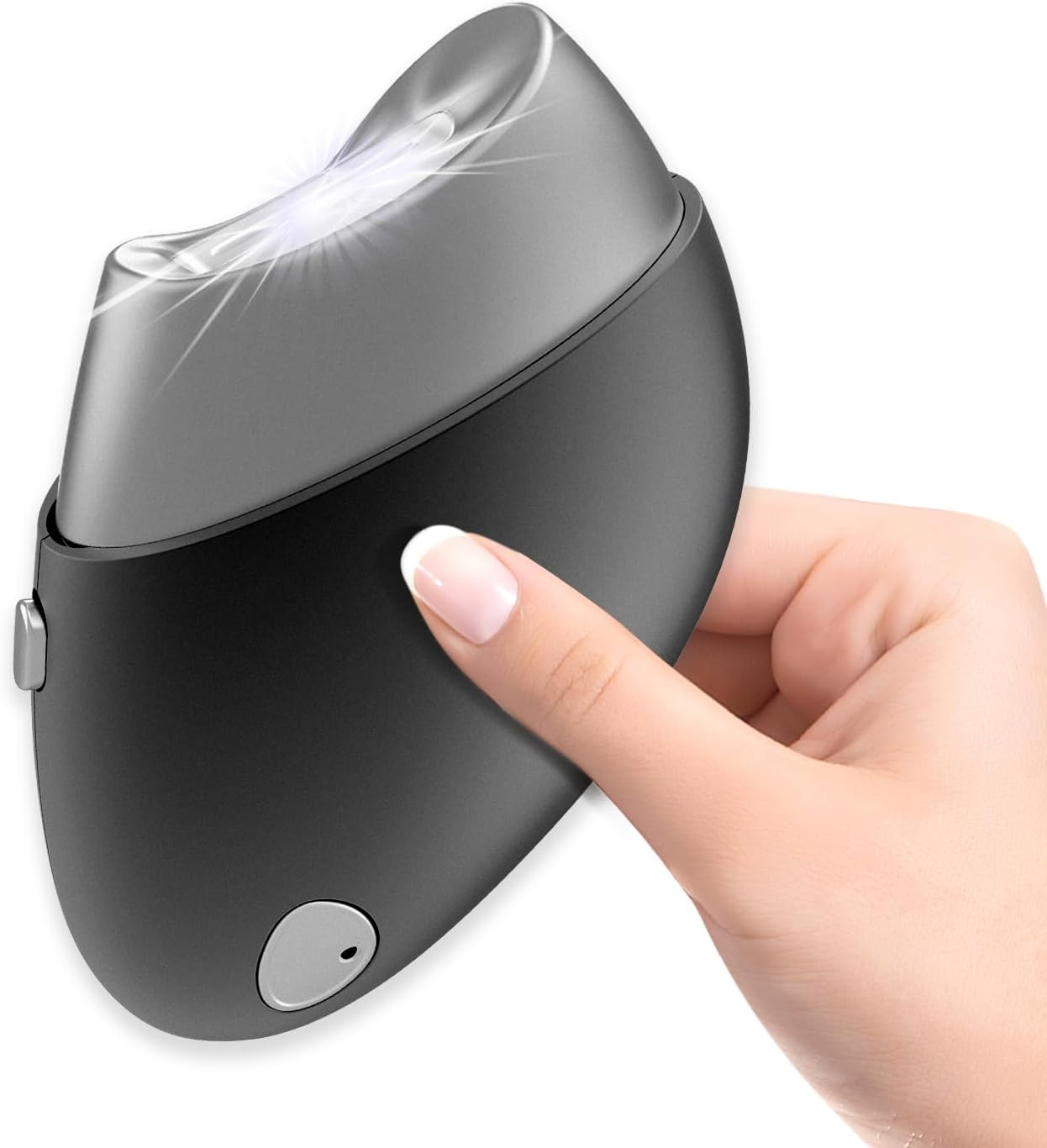 Electric Nail Clipper with Replacement Head & Nail Scraps Storage, Finger Nail Clippers Adult, 2-Speed Trimmer, Type-C, Magnetic Cover, Safety Nail Clippers for Men, Baby, Kids, Women, Seniors image number 5