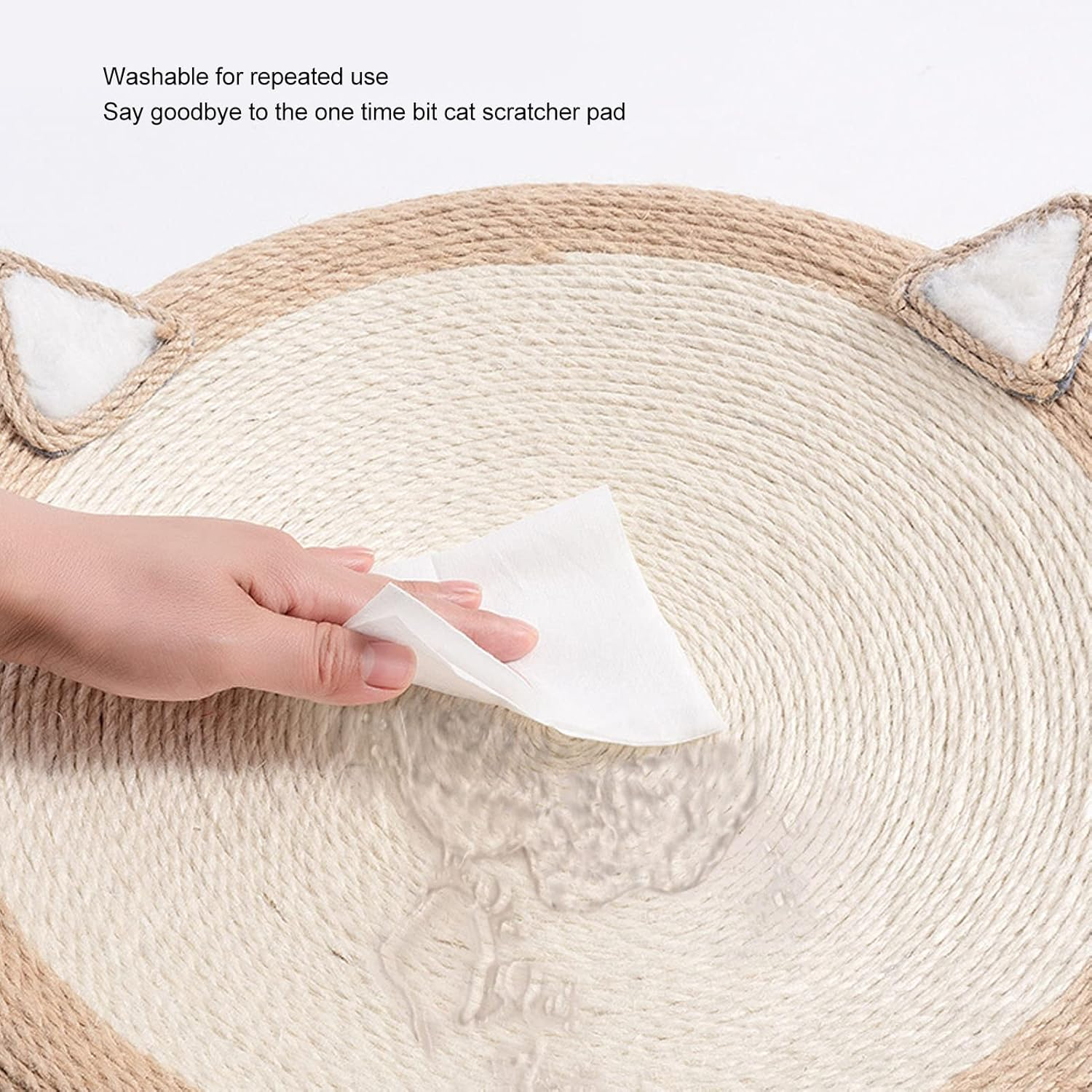 Cat Scratchpad Nest, Reusable Multifunctional round Cat Scratcher Cardboard, Cat Scratcher Cat Scratching Post Corrugated Lounge Couch Nest for Cats image number 3