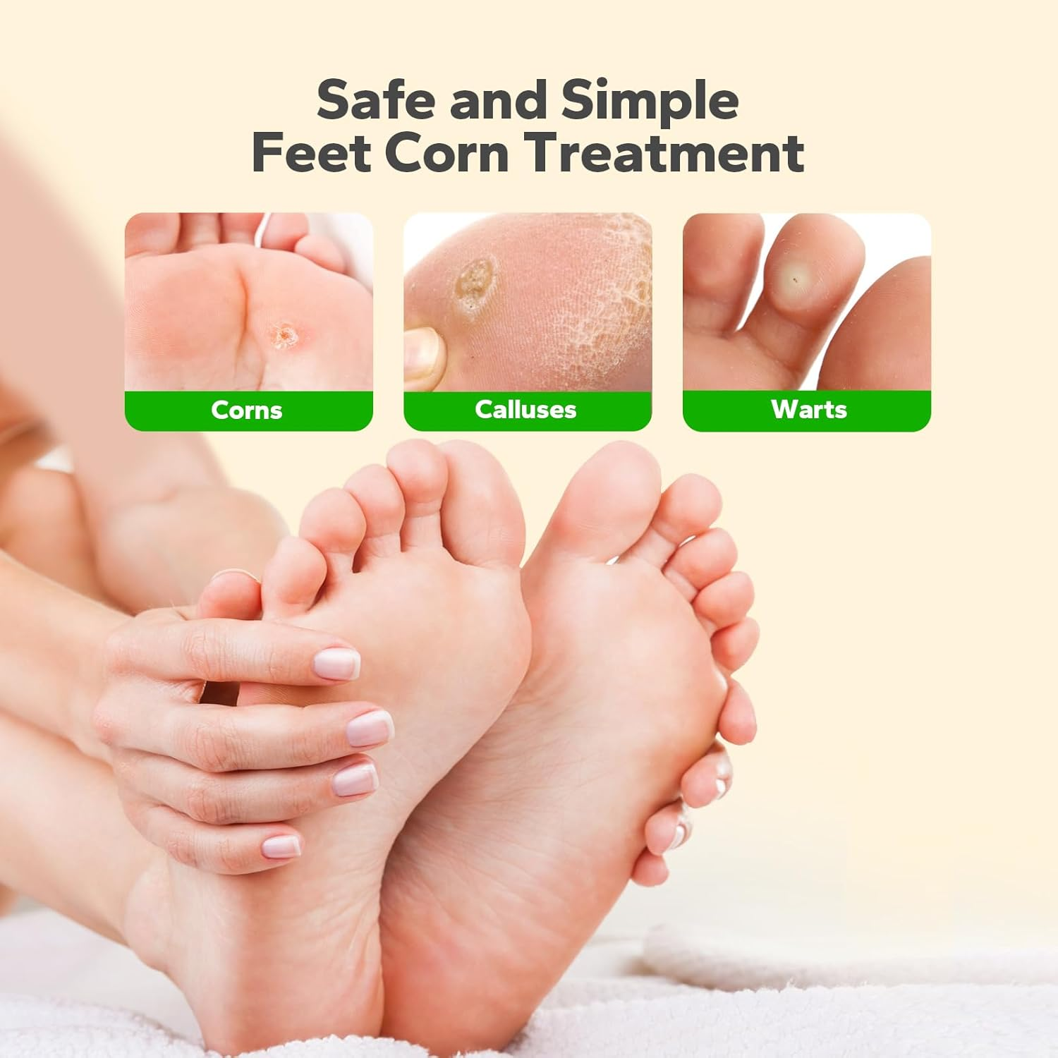 Choppie Corn Removers for Toes (40 Patches), Corn Removers for Feet, Foot Corns Health Patch - 40% Salicylic Acid Long Adhesive, Foot Pads for Adults Seniors Teens Athletes Hikers Workers Men Women image number 1