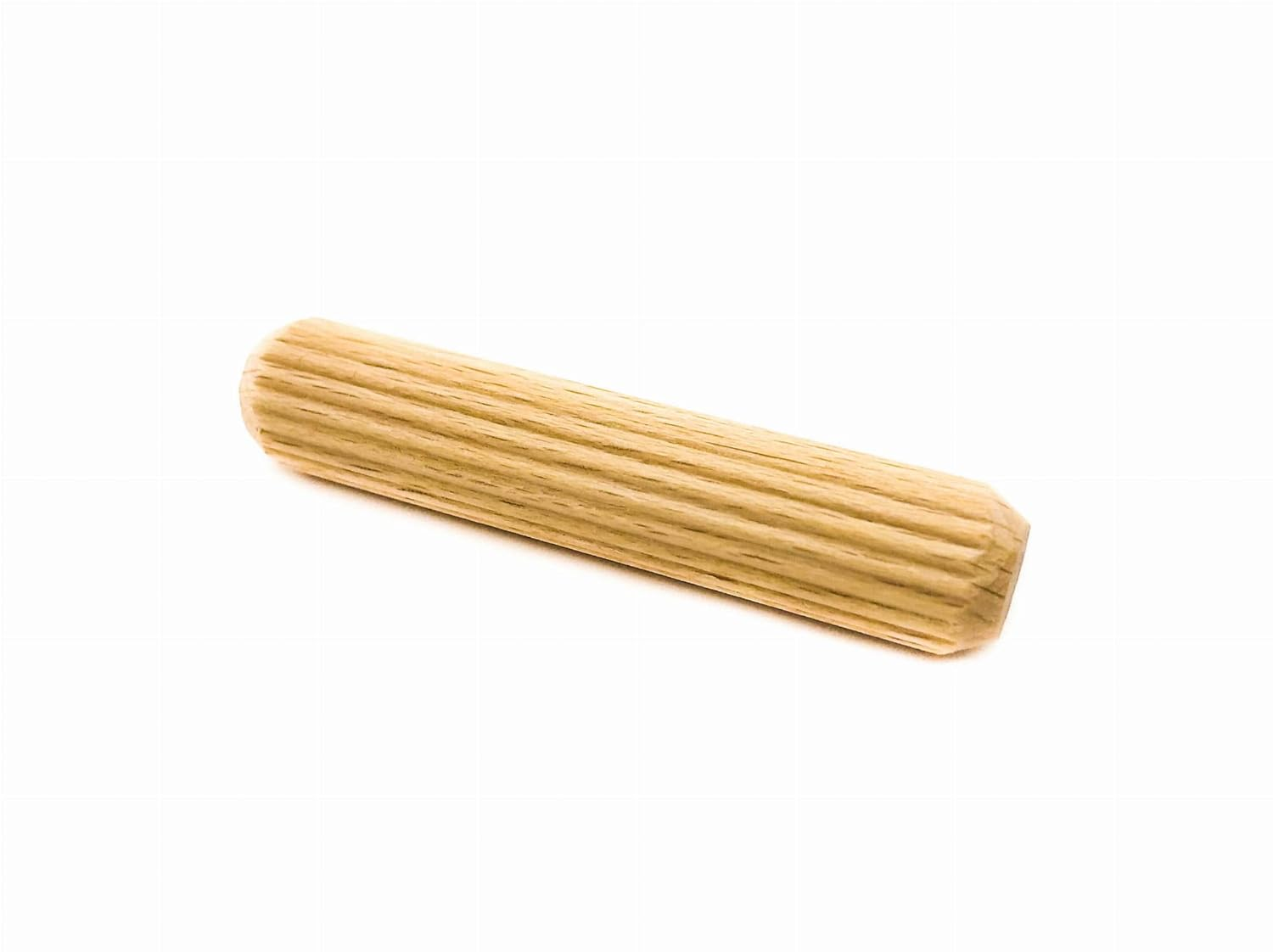 Tolux Wooden Dowels 8X32 [Mm] Pack of 100 Pcs, Wooden Dowel Pins, Grooved Dowels, Wood Plugs, Made Out of Beech Wood in Accordance to DIN 68150.