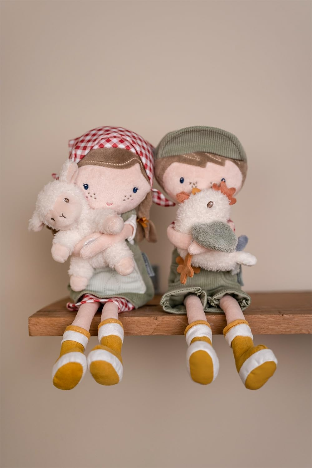 Little Dutch Cuddle Doll Farmer Rosa with Sheep, Size 35 Cm image number 5