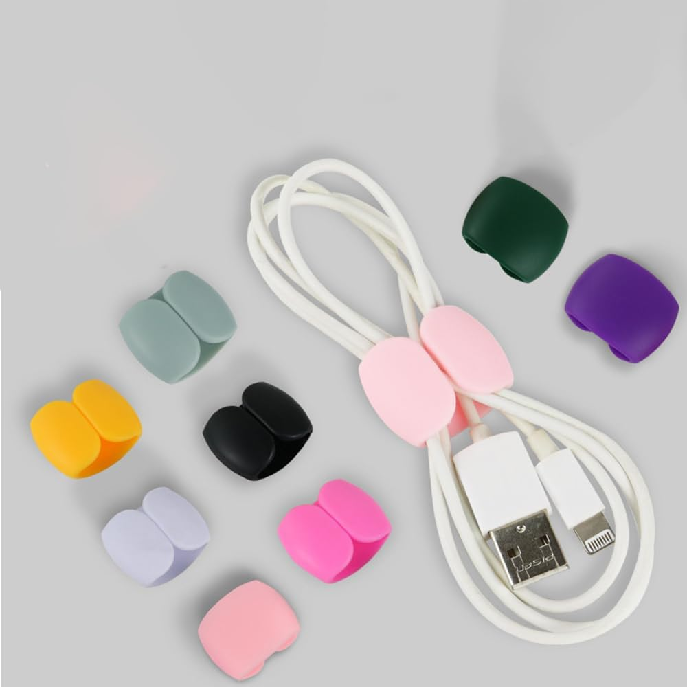 VOBIYCOT Cable Organizer Clip, Headphone & Charger Cable Organizer (Pack of 20) image number 2