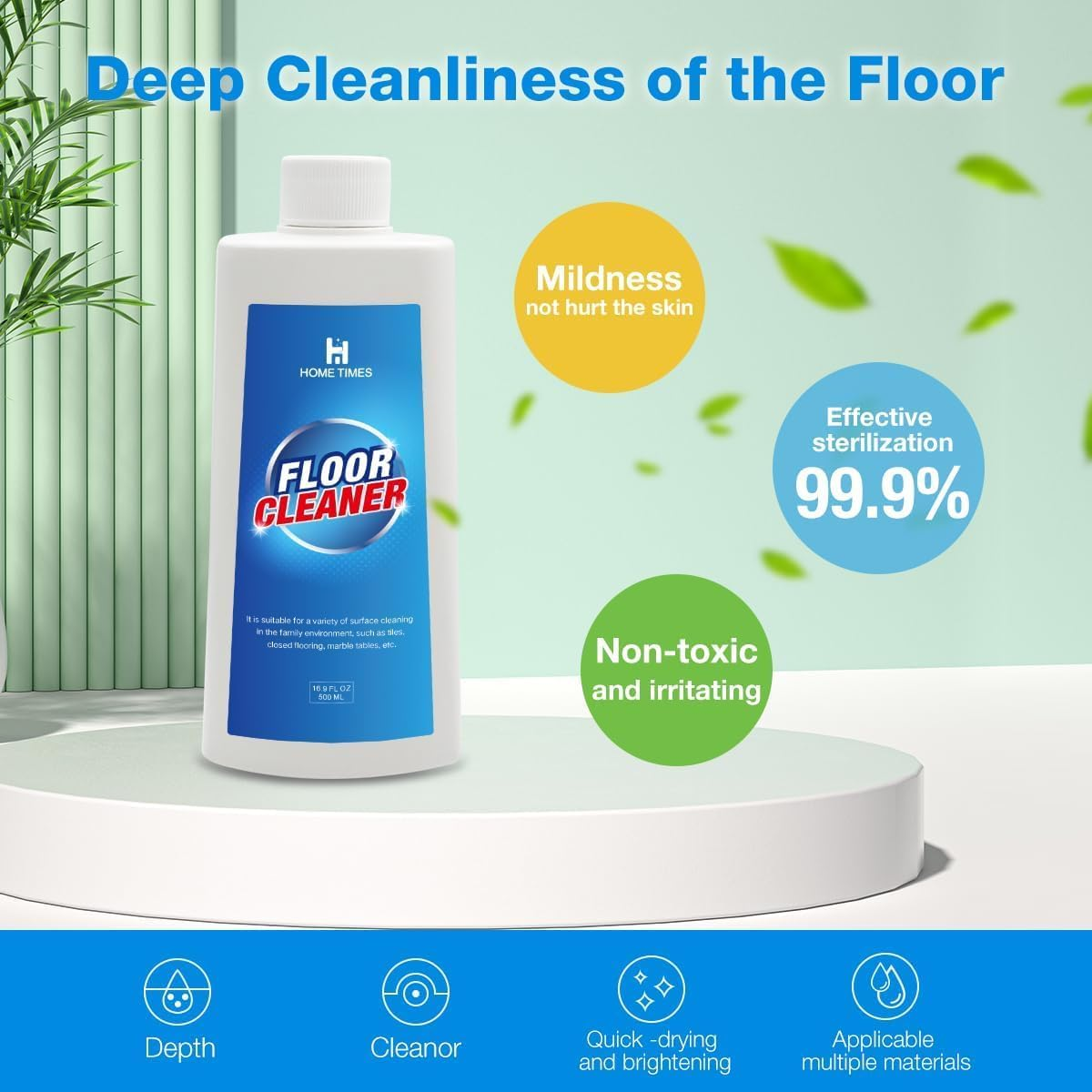 Robot Vacuum Floor Cleaning Concentrate for Mops - Compatible with Roborock, Tineco, Ifloor, Etc. - for Hardwood and Multiple Surfaces - Non-Toxic and Residue-Free