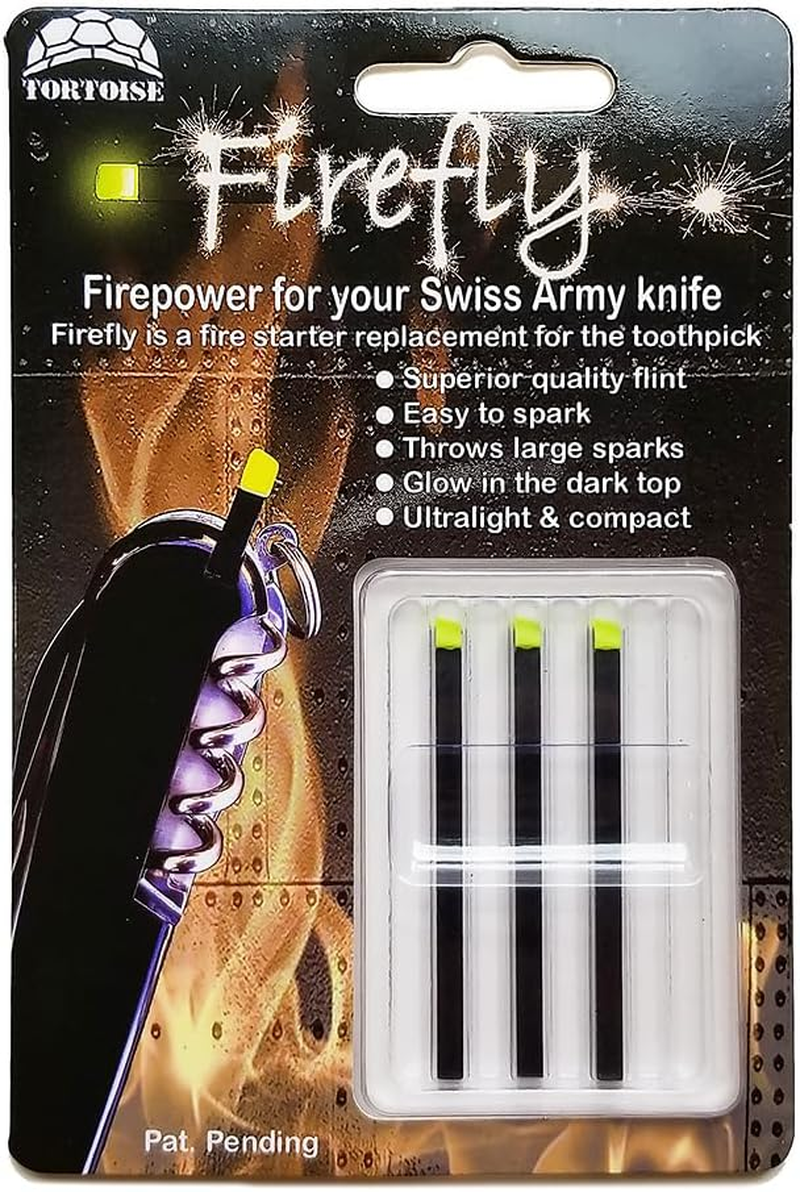 Firefly Regular 3 Pack - Fire Starter Accessory for Swiss Army Victorinox Knives (Neon Green-Yellow Glow) image number 2