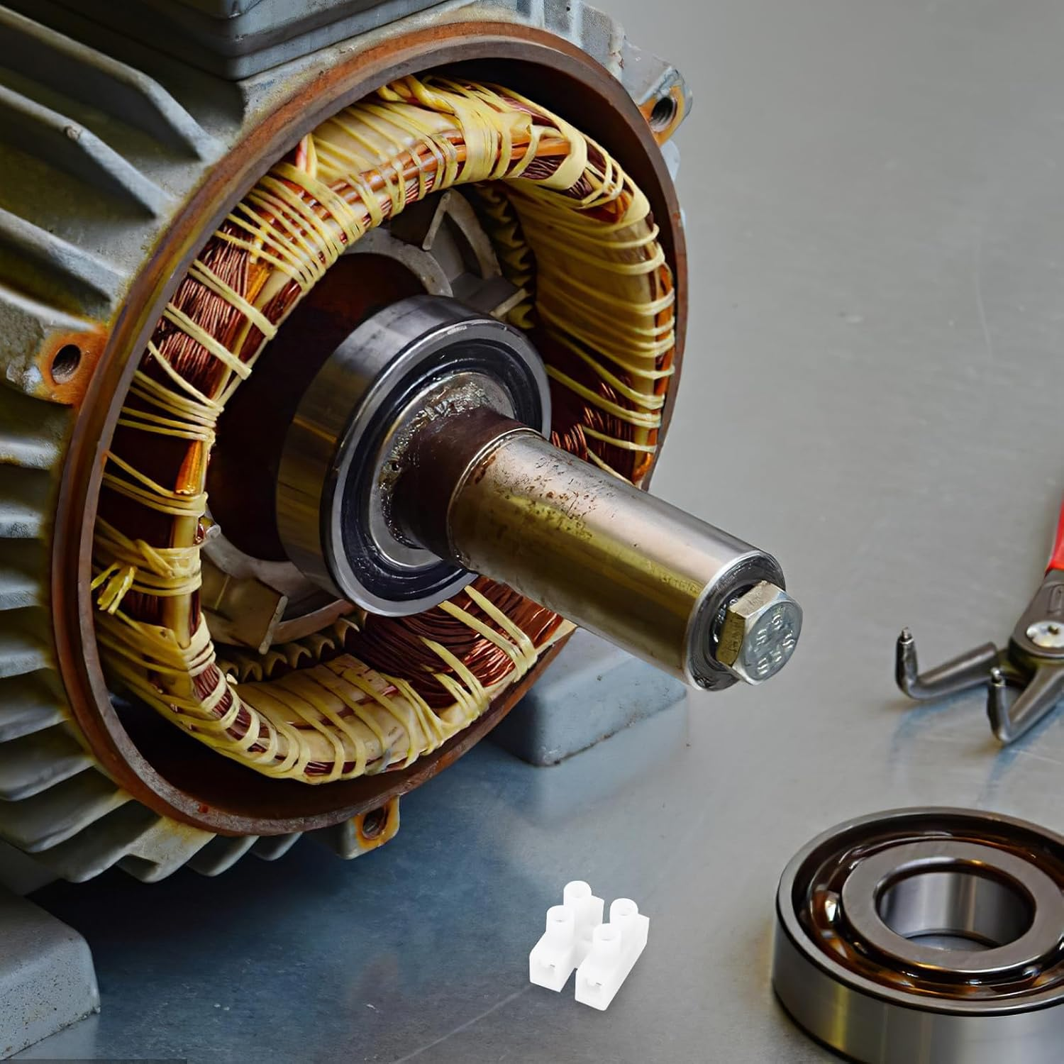 BAZEITFLOW 100Pcs 2-Pin 10A Screw Type Quick Connect Terminals, Flame Retardant Small Wire Connectors Kit for Electrical Cable Wiring and Power Line Connections image number 1