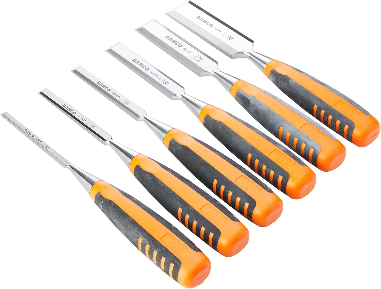 Bahco 424P-S6-EUR BH424P-S6-EUR Chisel in Wooden Box, Multi-Colour, 6/10/12/18/25/32 Mm, Set of 6 Pieces image number 5