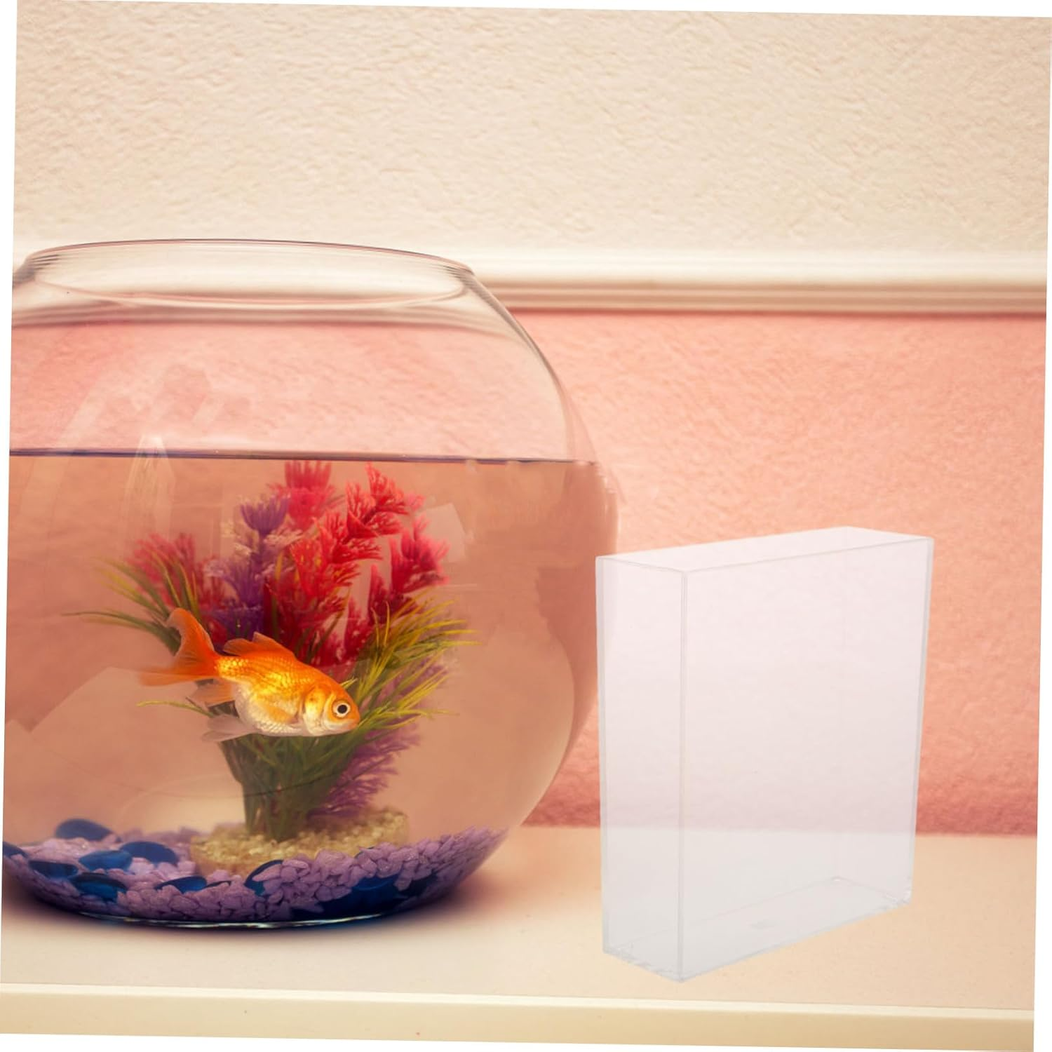 LRXIYODE Small Fish Breeding Box Aquarium Tank Portable Desktop Aquarium Tank for Fish Isolation and Shrimp Hatchery Suitable for Betta and Small Aquatic Pets image number 4