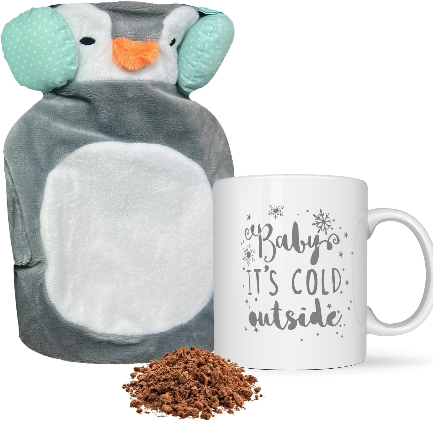 Hot Chocolate Gift Set with Mug and Mini Hot Water Bottle - Sachets Included - Holiday Presents for Kids, Teens, Women, Girls, Boys image number 6