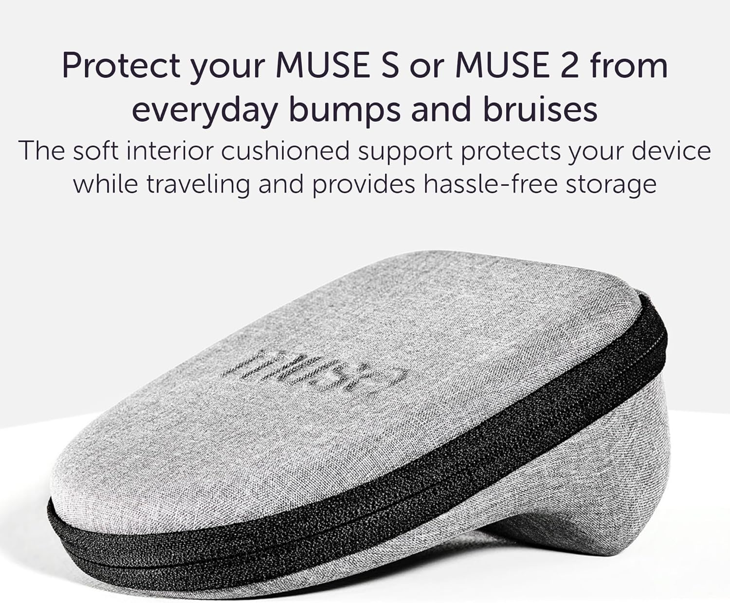 MUSE 2 Case | the Brain Sensing Headband Official Storage and Travel Carrying Case | Also Compatible with Original Headband | Storage Case for Biofeedback Devices and Neurofeedback Devices