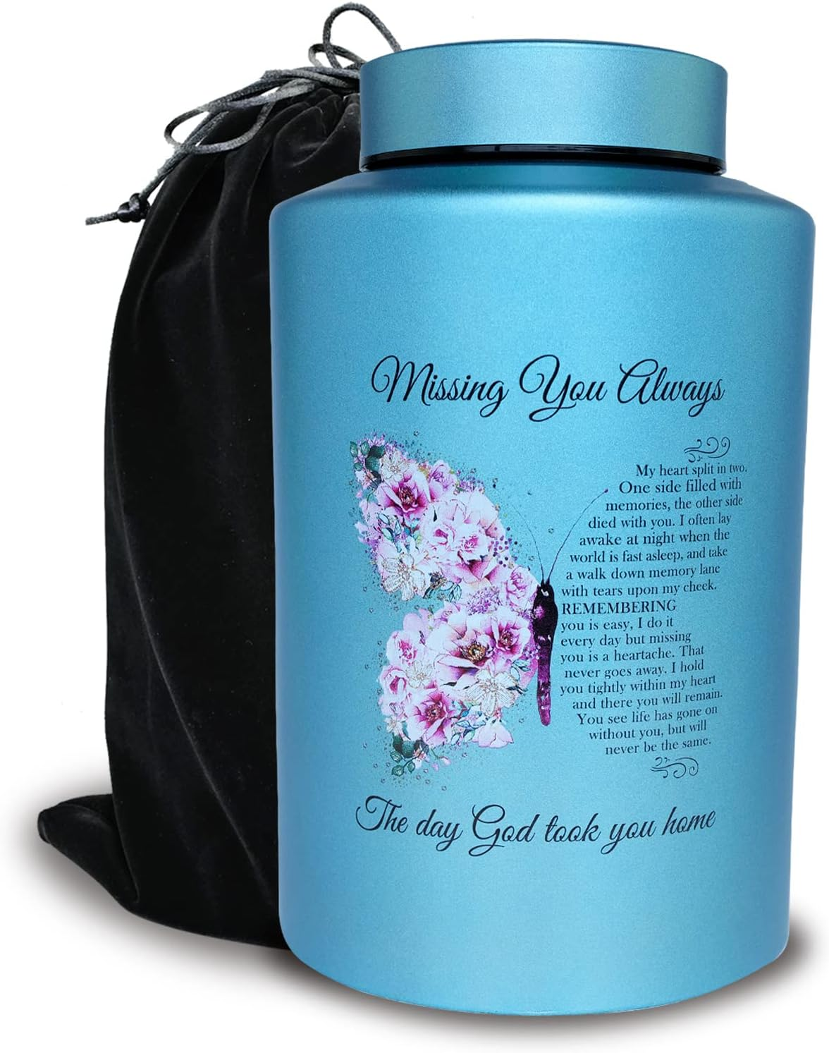 60 Lbs Small Cremation Urn for Adult Human Ashes, Decorative Memorial Mini Keepsake Urn for Male Female Men Women Child Couple Remains(Cardinal)