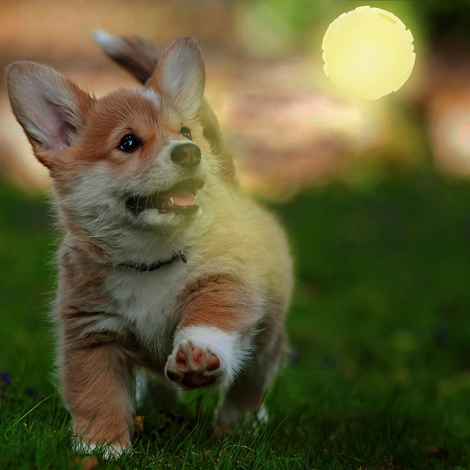 Nerf Dog TPR Curve Glow Ball