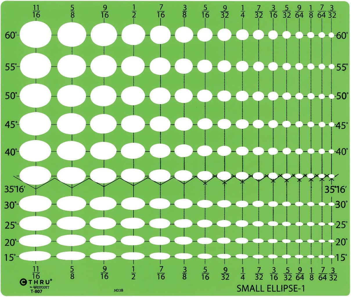 Westcott Technical Drawing Template (T-807) image number 1