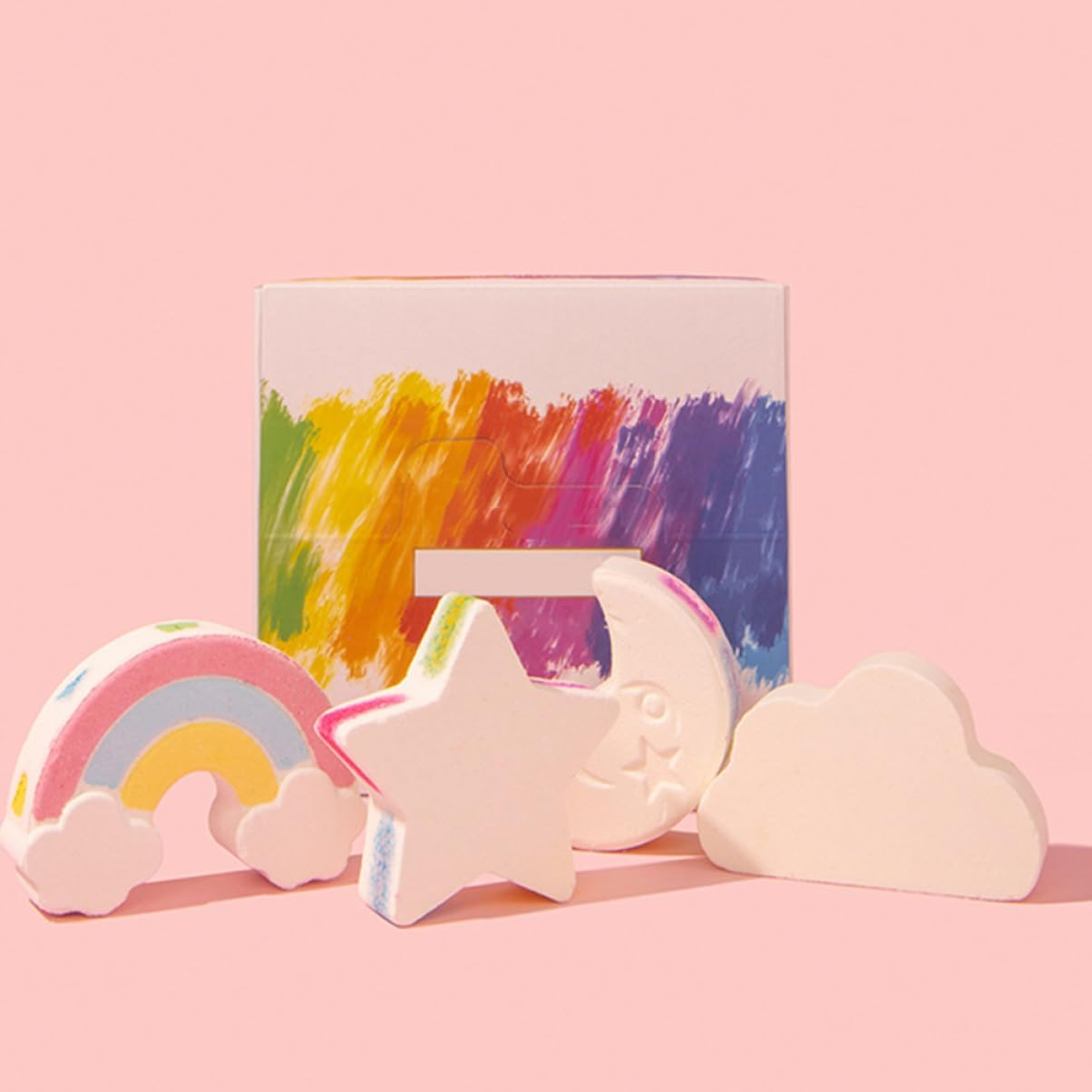 BUTIFULSIC 4Pcs Salt for Bathing Essential Oil Bath Supply Shower Steamer Cloud Shaped Bath Bubble Bathing Bubble Bathing Salt Small Bath Salt Sea ​​Salt image number 5