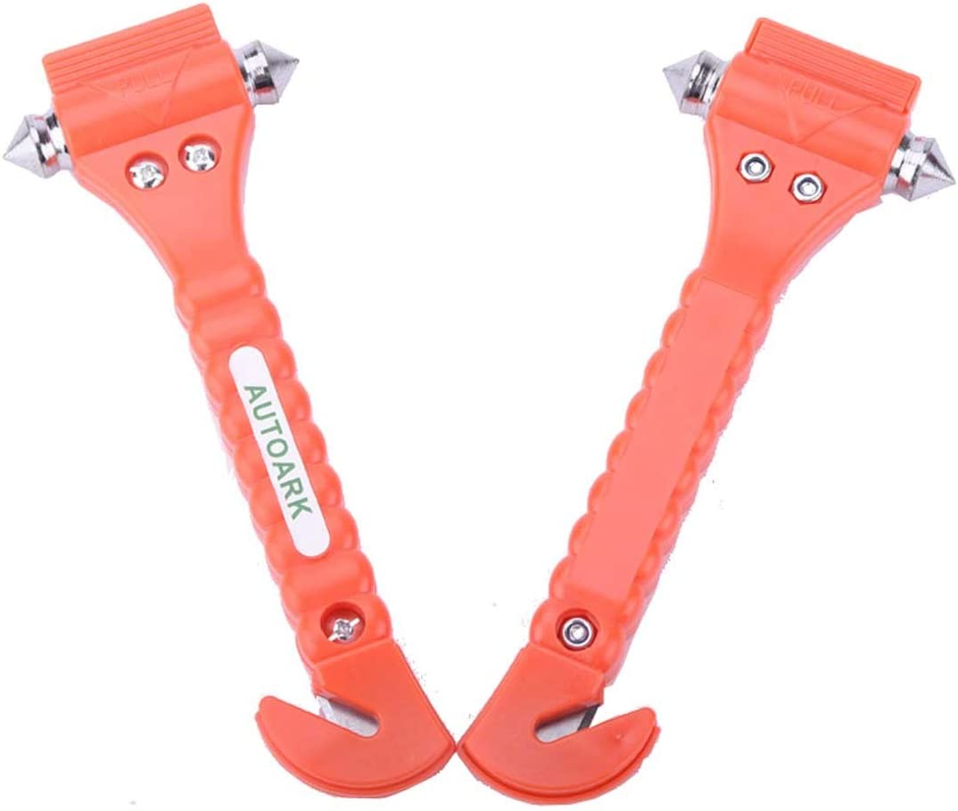 Autoark Car Safety Antiskid Hammer Seatbelt Cutter Emergency Class - Window Punch Breaker Auto Rescue Disaster Escape Life-Saving Hammer Tool,2 Pack,Az-012 image number 5