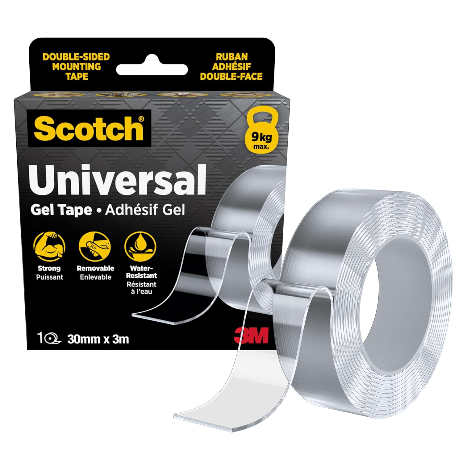 Scotch Universal Gel Tape 420-3030-EU Transparent 30 Mm X 3 M 1 Roll/Pack image number 1