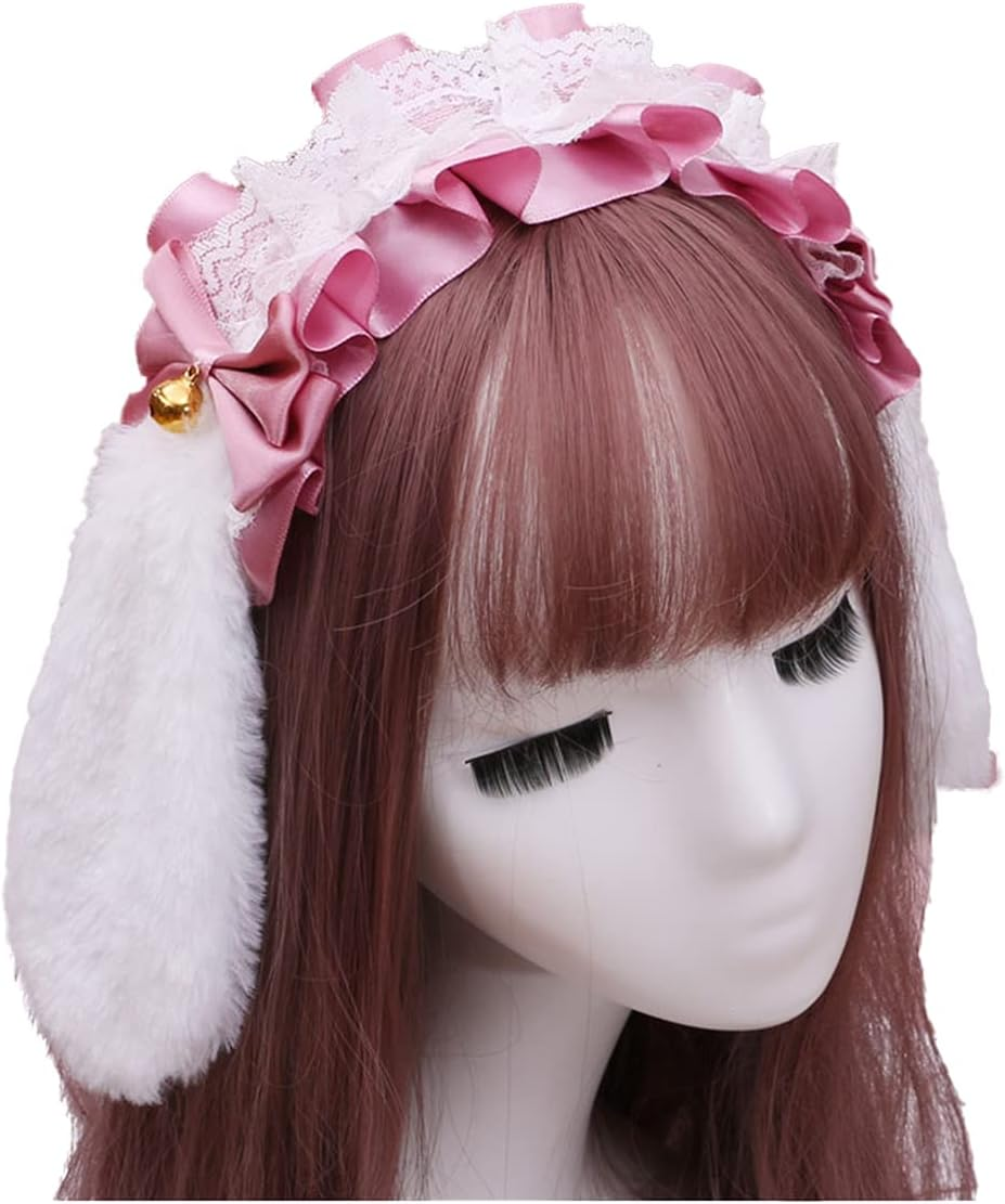 Faylay Cosplay Girl Plush Furry Bunny Ears Headwear Accessory Rabbit Headband