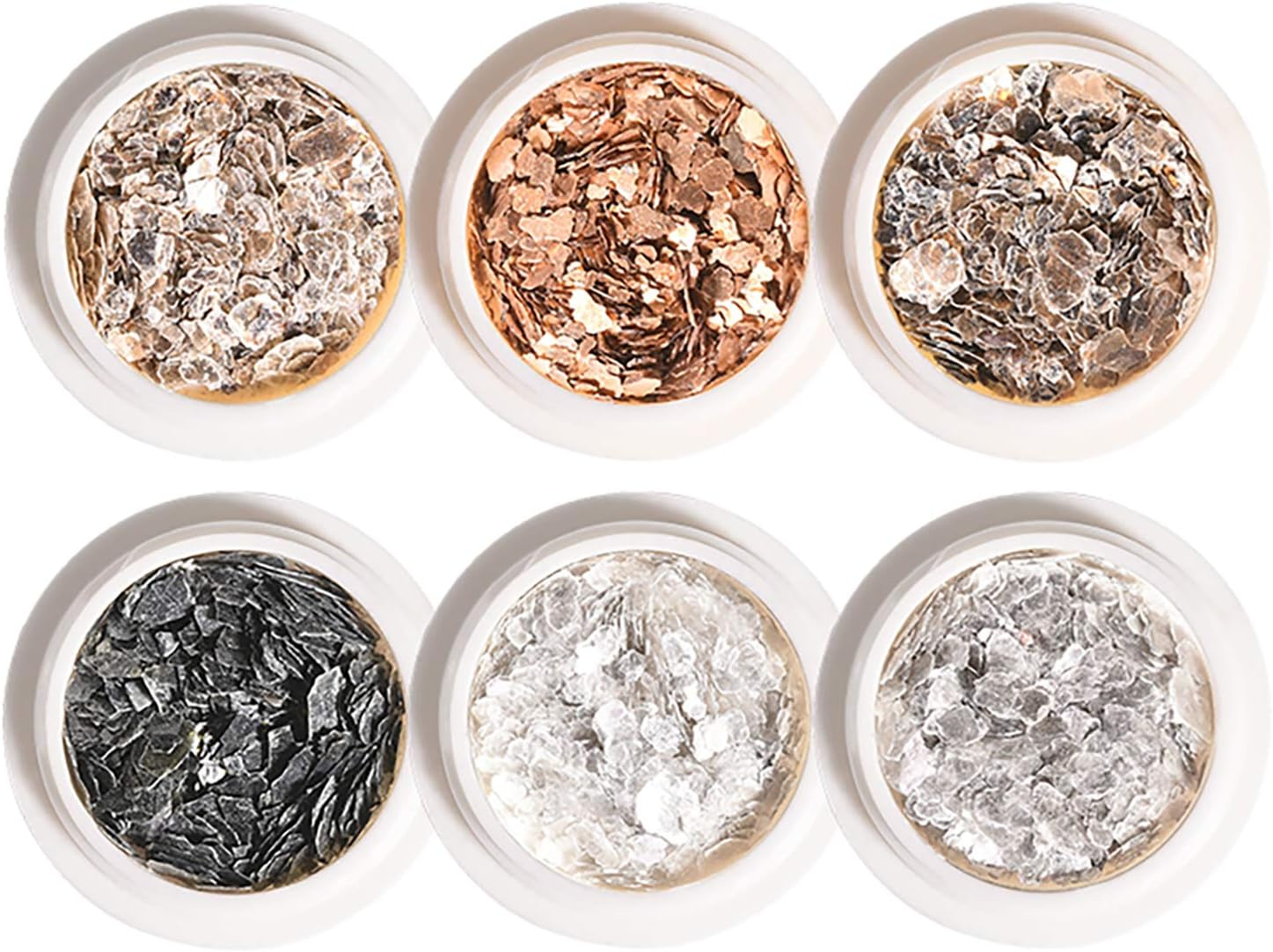 1 Set Transparent Mica Flakes Nail Accessories Nail Sequins Beauty Sequins image number 3