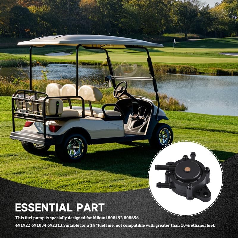 Fuel Pump High Performance Replacement, Compatible with Mikuni Briggs and Stratton Models 491922 808492 808656 691034 692313, for Lawn Mowers and Tractors image number 3