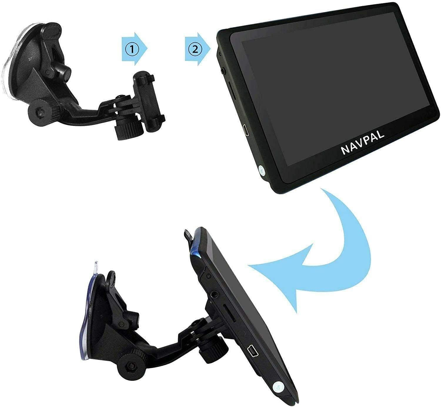 NAVPAL 7 INCH GPS Navigation with 2023 AUSTRALIA NZ & World MAPS Edition + Free Lifetime Updates, GPS Navigation for Car Truck Motorhome, Features Postcodes, Speed Cam Alerts, Lane Guidance image number 1