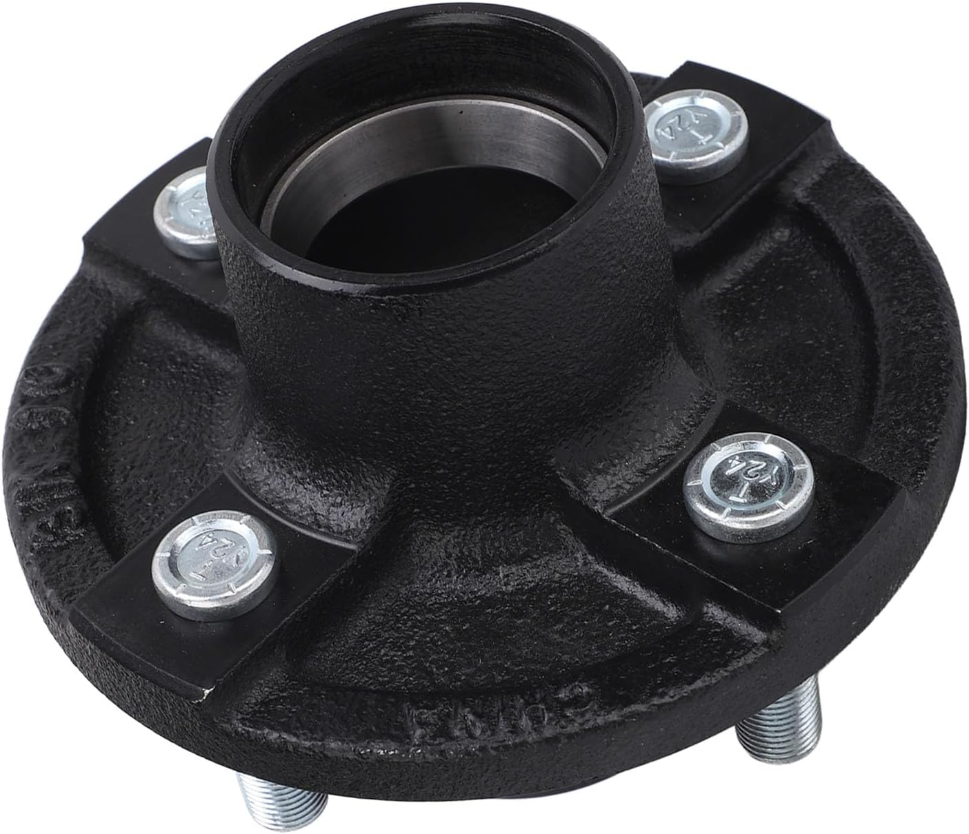 2000Lbs Trailer Axle Kit Heavy Duty High Load Bearing 4 on 4In Screw Idler Hub round Bt8 Spindle for Cargo Boat Trailer Spindle Durable Metal Construction image number 5